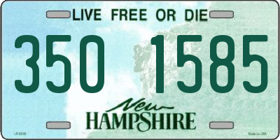 NH license plate 3501585