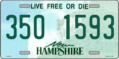 NH license plate 3501593