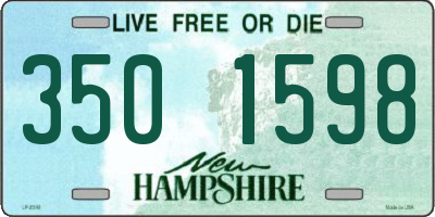 NH license plate 3501598