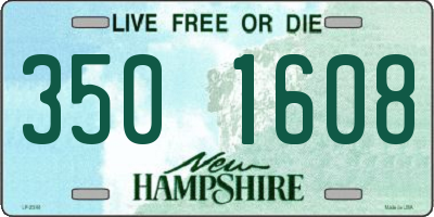 NH license plate 3501608