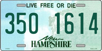 NH license plate 3501614