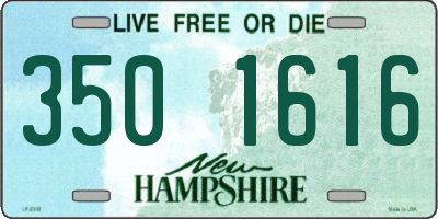 NH license plate 3501616