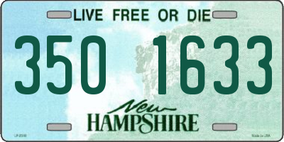NH license plate 3501633