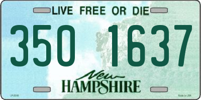 NH license plate 3501637