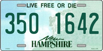 NH license plate 3501642