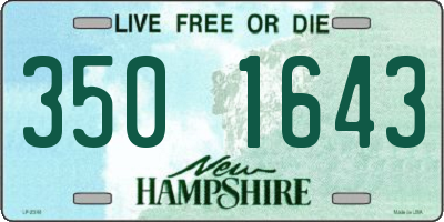 NH license plate 3501643