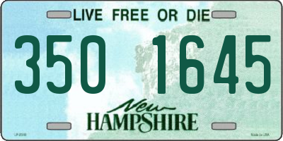 NH license plate 3501645