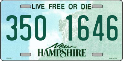 NH license plate 3501646