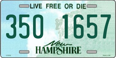 NH license plate 3501657