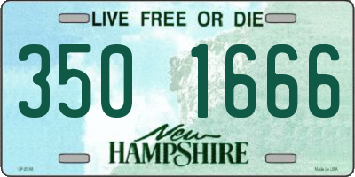 NH license plate 3501666