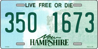 NH license plate 3501673