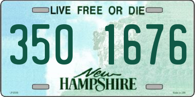 NH license plate 3501676