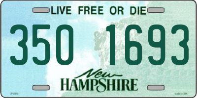 NH license plate 3501693