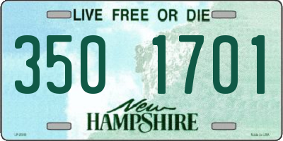 NH license plate 3501701
