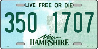 NH license plate 3501707