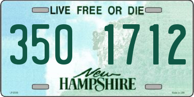 NH license plate 3501712