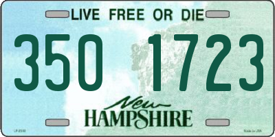 NH license plate 3501723
