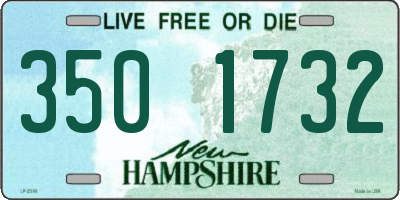 NH license plate 3501732