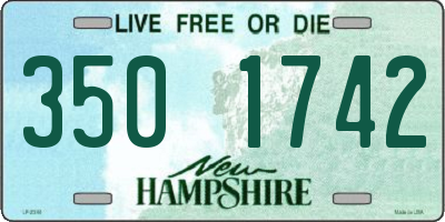 NH license plate 3501742