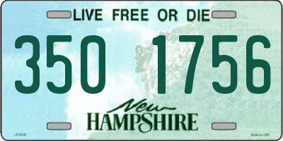 NH license plate 3501756