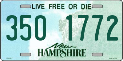 NH license plate 3501772