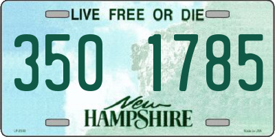 NH license plate 3501785