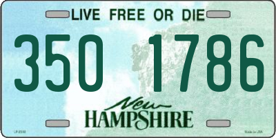 NH license plate 3501786