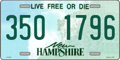 NH license plate 3501796