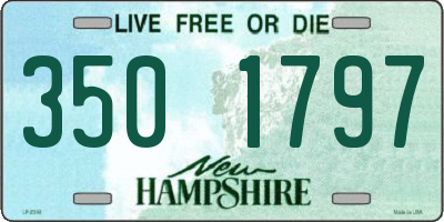 NH license plate 3501797