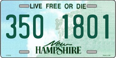 NH license plate 3501801