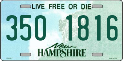 NH license plate 3501816