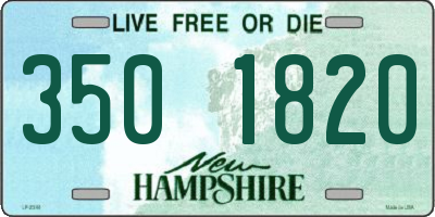 NH license plate 3501820