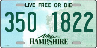 NH license plate 3501822