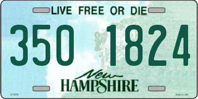 NH license plate 3501824