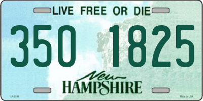 NH license plate 3501825