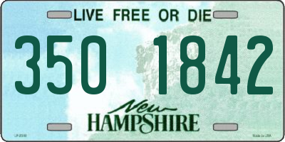NH license plate 3501842