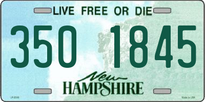 NH license plate 3501845