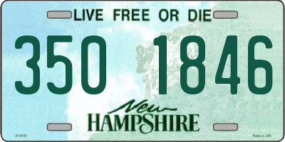 NH license plate 3501846