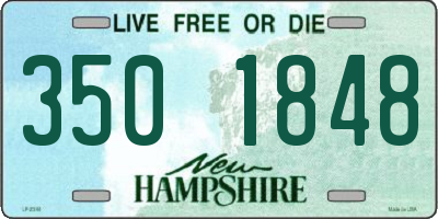 NH license plate 3501848