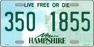 NH license plate 3501855