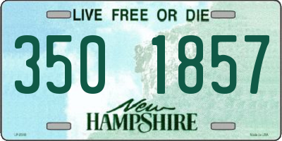 NH license plate 3501857