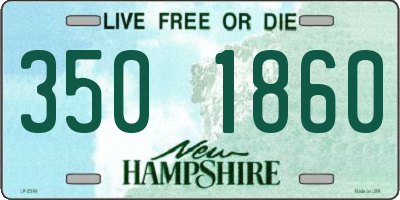 NH license plate 3501860