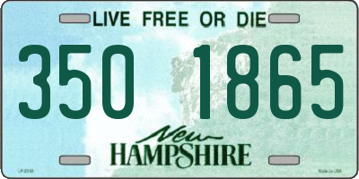 NH license plate 3501865