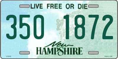 NH license plate 3501872