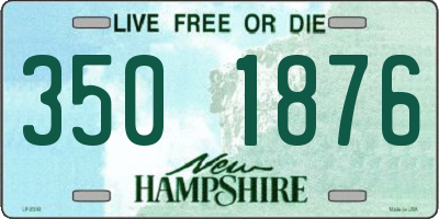 NH license plate 3501876