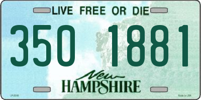 NH license plate 3501881