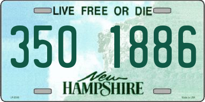 NH license plate 3501886