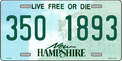 NH license plate 3501893