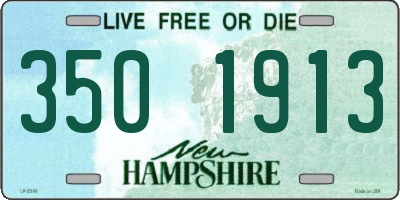 NH license plate 3501913