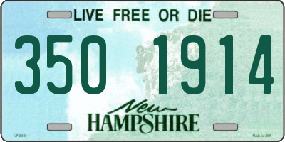 NH license plate 3501914